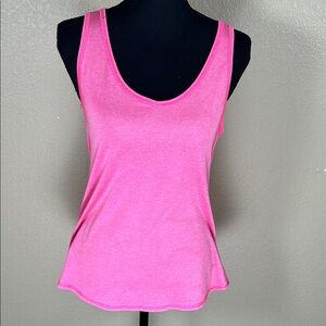 Marika Bright Pink Crisscross Back AthleticTank Size Medium